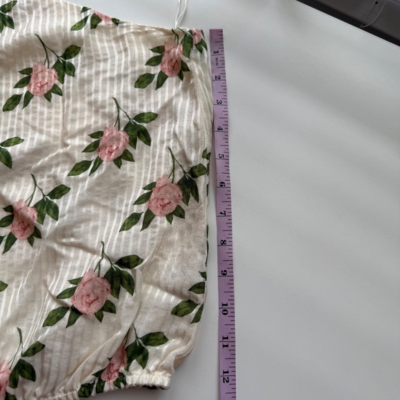 Cami NYC Womens Lenore Rose Silk Blend Asymmetrical Ruched Puff Sleeve Blouse - Picture 10 of 11